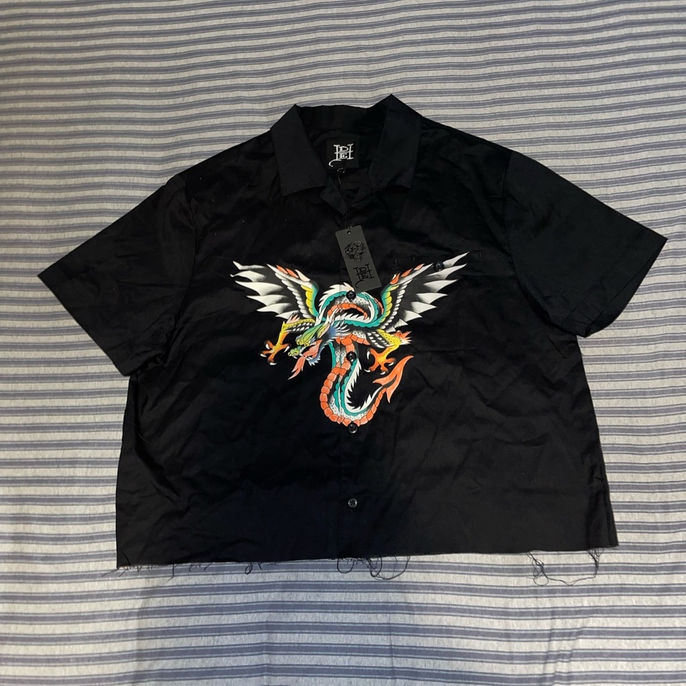 Cropped Ed Hardy Button Up